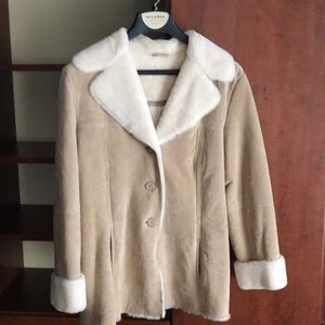 Retro 60s 70s Inspired suede coat